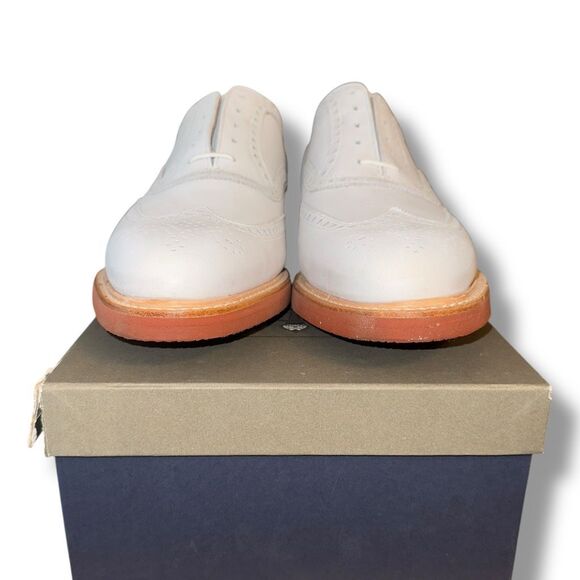 New Peal & Co Nubuck Oxfords in Ivory Suede Men’s Sz 11.5 - Picture 3 of 13